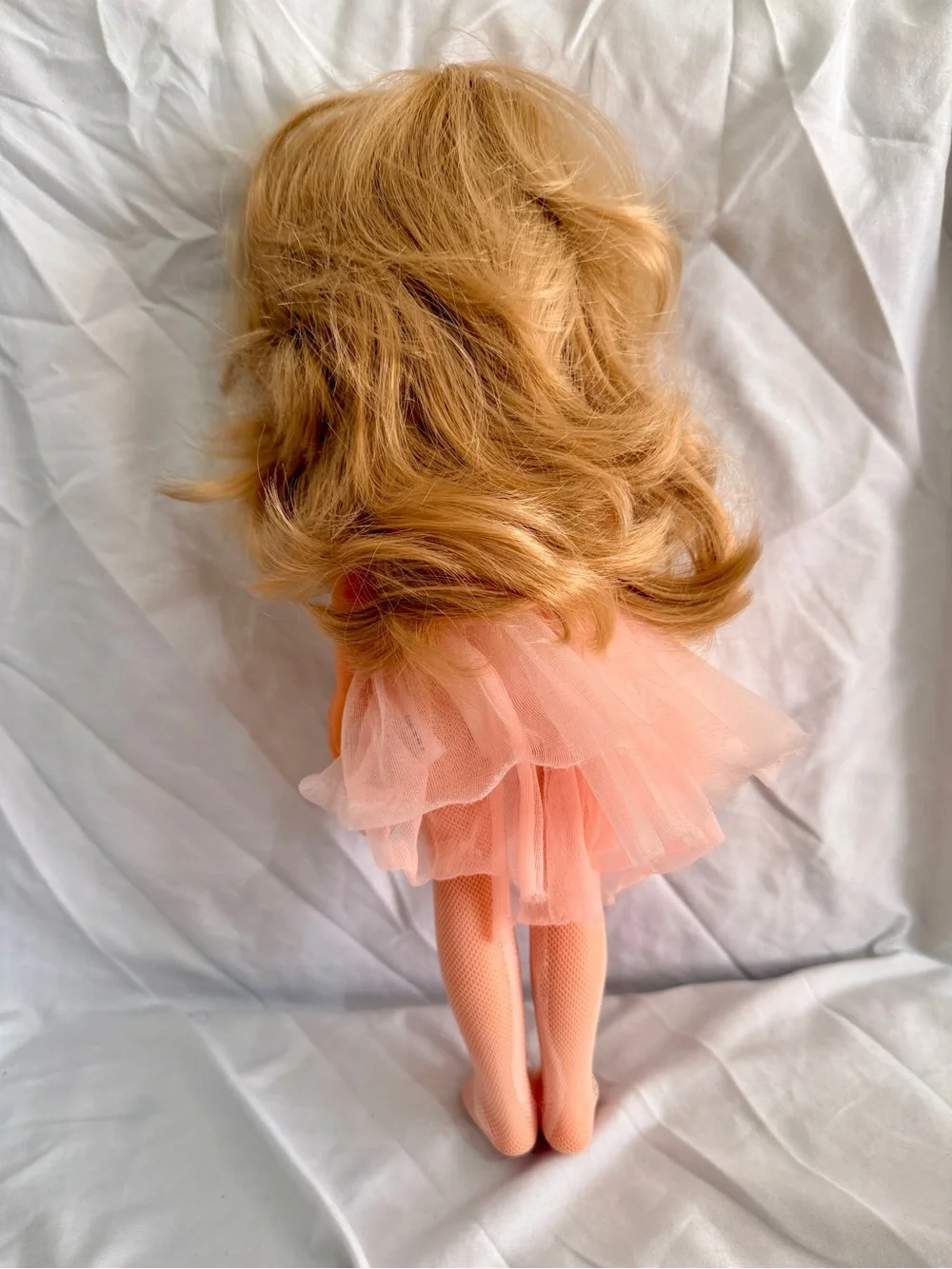 2012 Corolle 36cm Blonde Doll Blue Eyes Pink Dress Vintage
